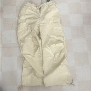 Jaded London Cream Cargo Pants